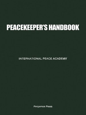 cover image of Peacekeeper's Handbook